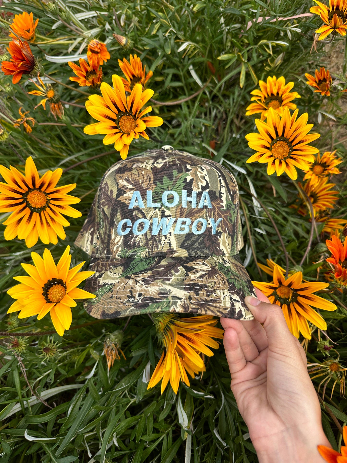 Aloha Cowboy camo hat 