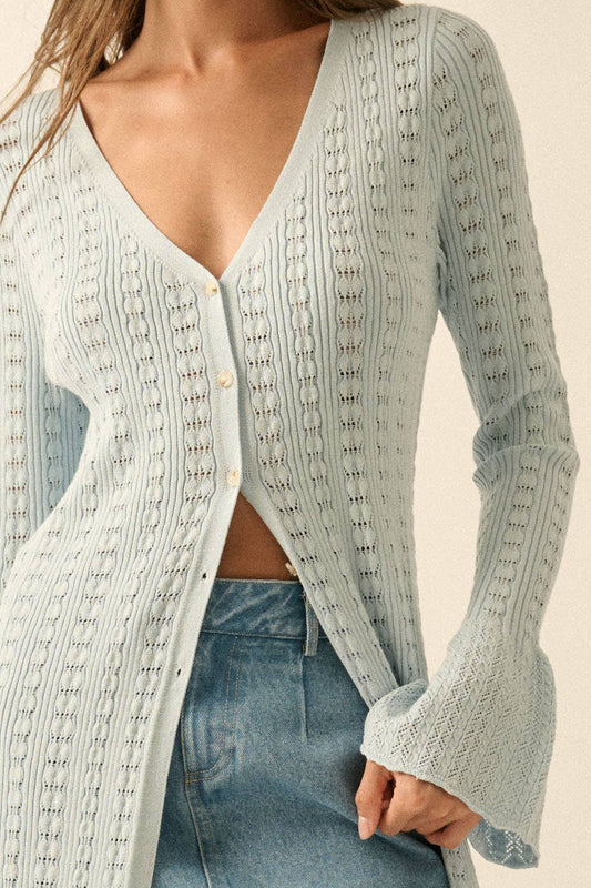Dusty sky rodeo knit